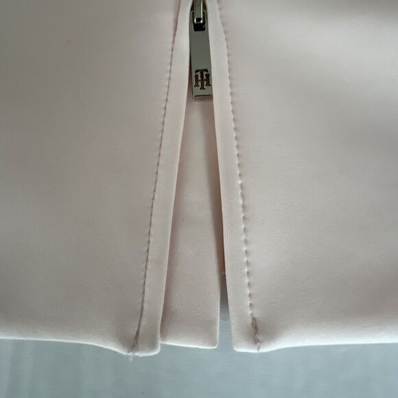 Tommy Hilfiger Sleeveless BodyCon Zip Front Belted Scuba Sheath Dress - Picture 5 of 10